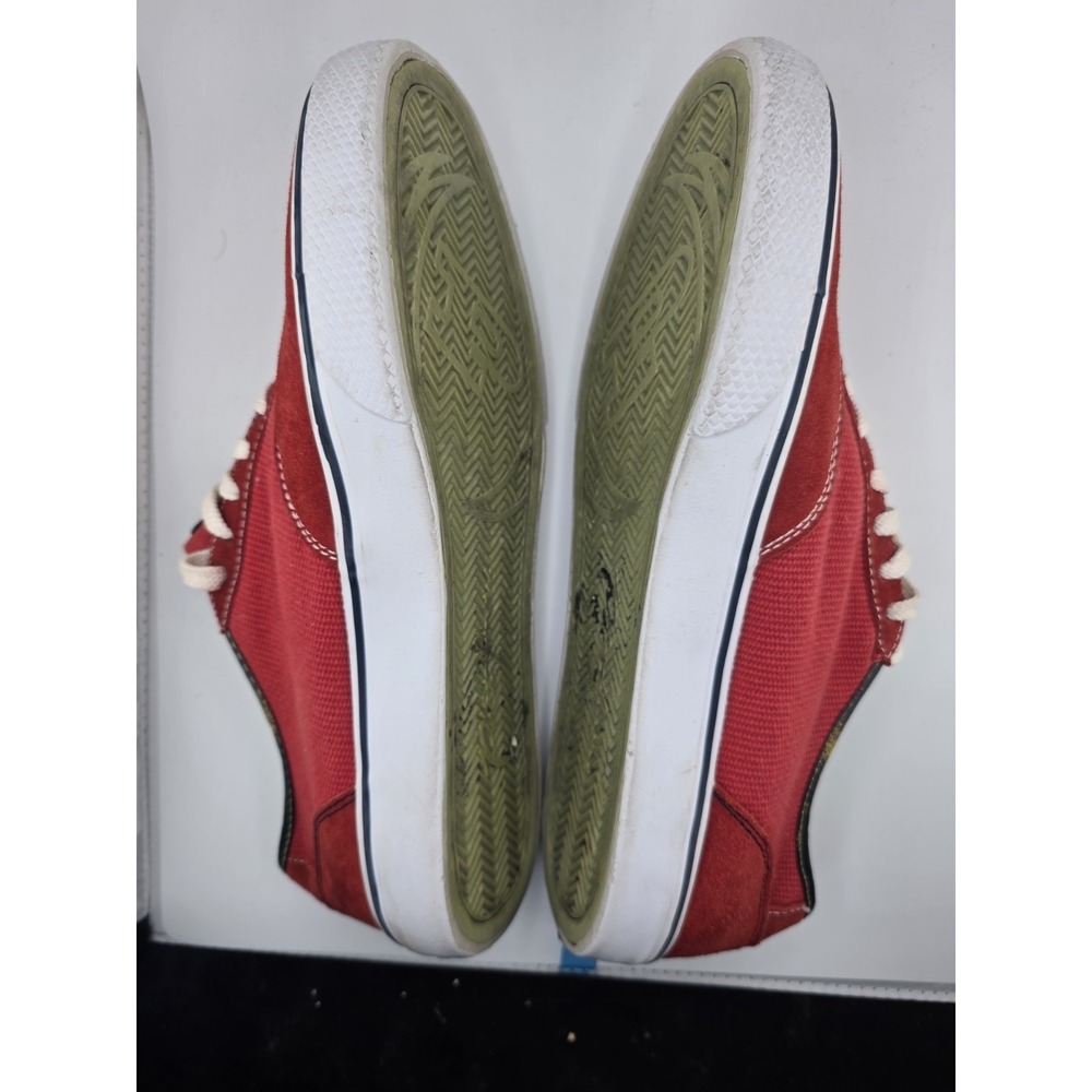 Phat Farm Red Suede Canvas Sneakers Men's Size 11 Casual Lace Up Shoes - Picture 5 of 12